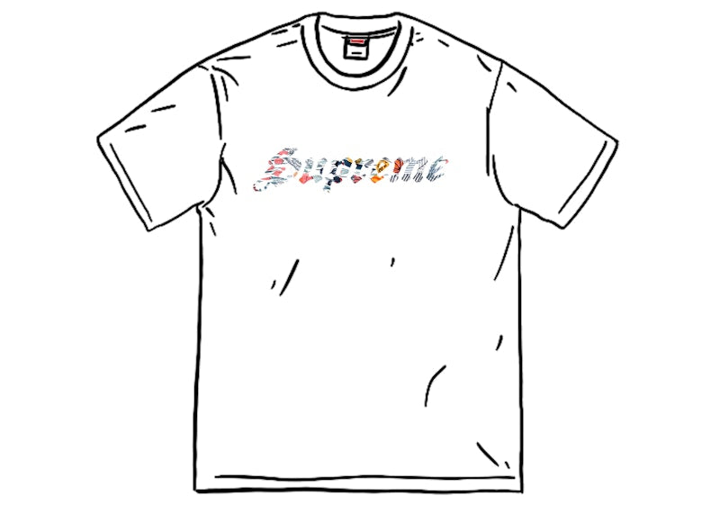 Supreme Floral Appliqu S/S Top White