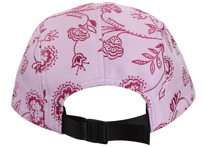 Supreme Floral Jacquard Camp Cap Purple