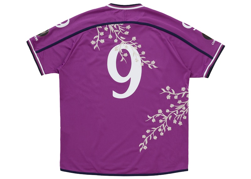 Supreme Floral Soccer Jersey Purple