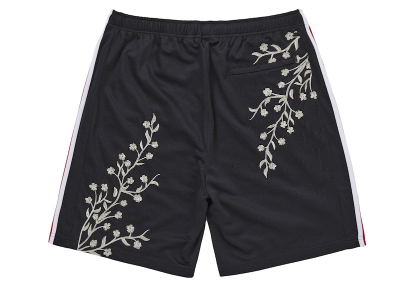 Supreme Floral Soccer Short Black