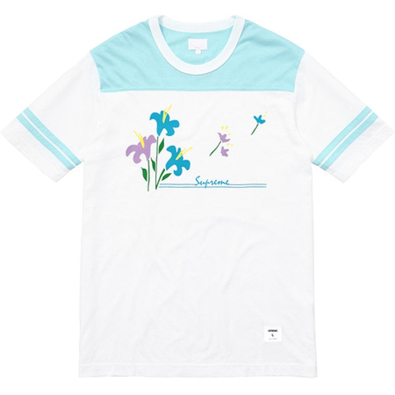 Supreme Flower Football Top Light Blue