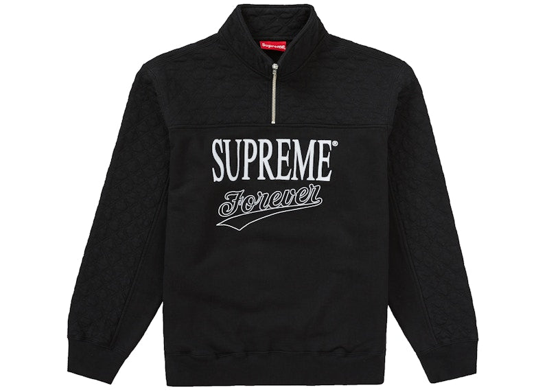 Supreme Forever Half Zip Sweatshirt Black