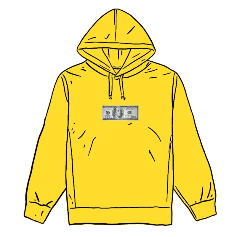 Supreme Franklin Hooded Sweatshirt Lemon
