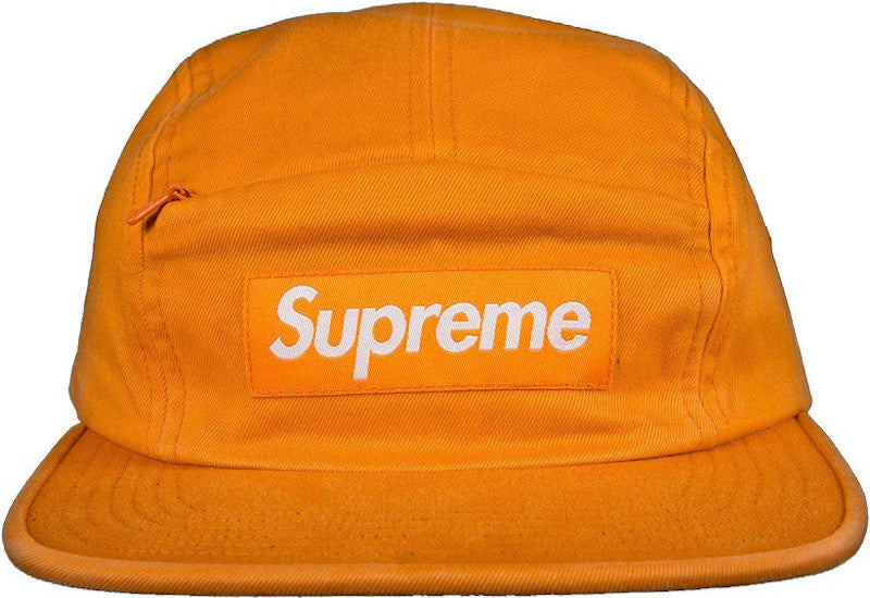 Supreme Front Panel Zip Camp Cap Orange