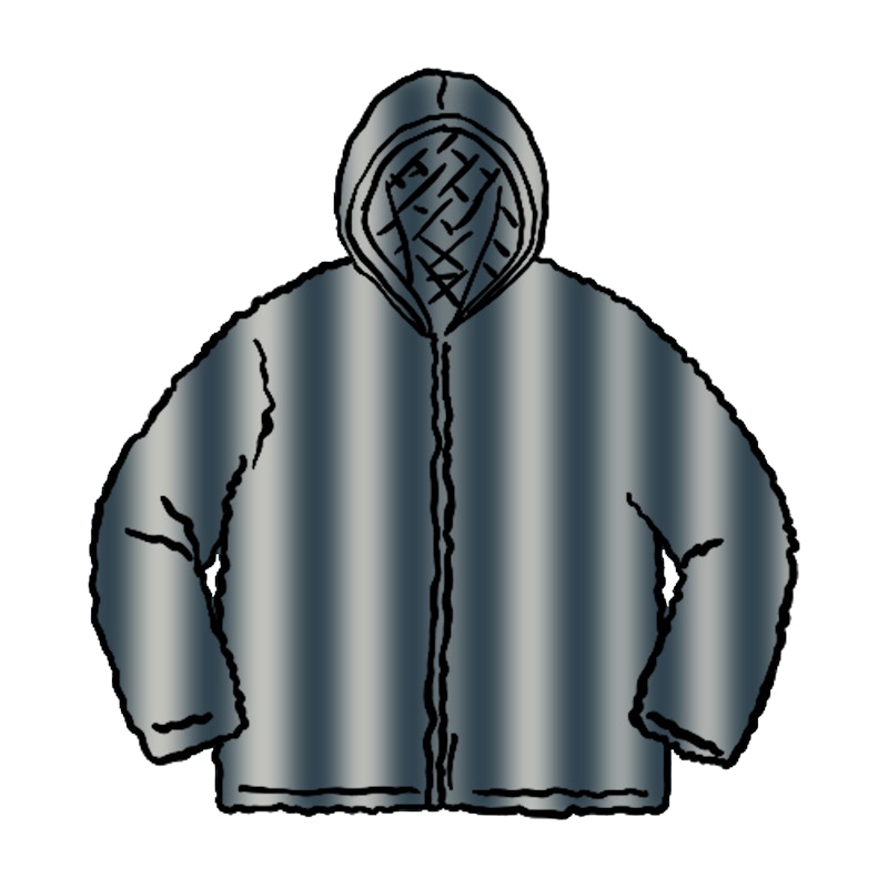 Supreme Fuax Fur Reversible Hooded Jacket Ice Blue