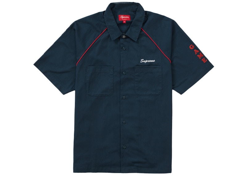 Supreme Fuck Everything S/S Work Shirt Light Navy