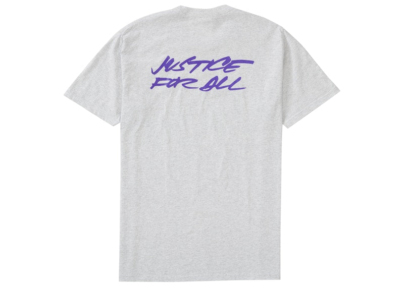 Supreme Futura Logo Tee Ash Grey