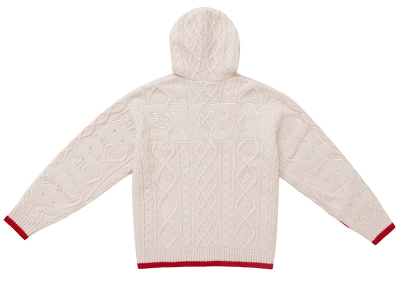 Supreme GOODENOUGH Zip Up Hooded Sweater Natural