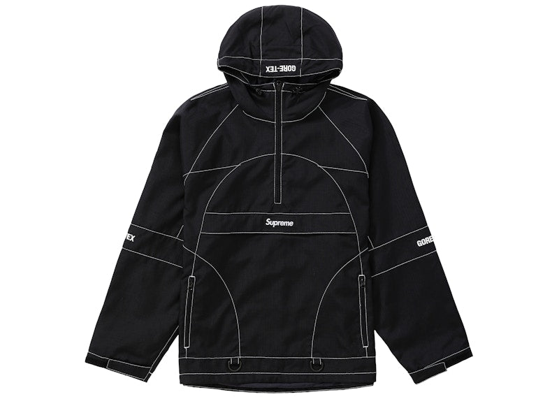 Supreme GORE-TEX Contrast Stitch Anorak Black