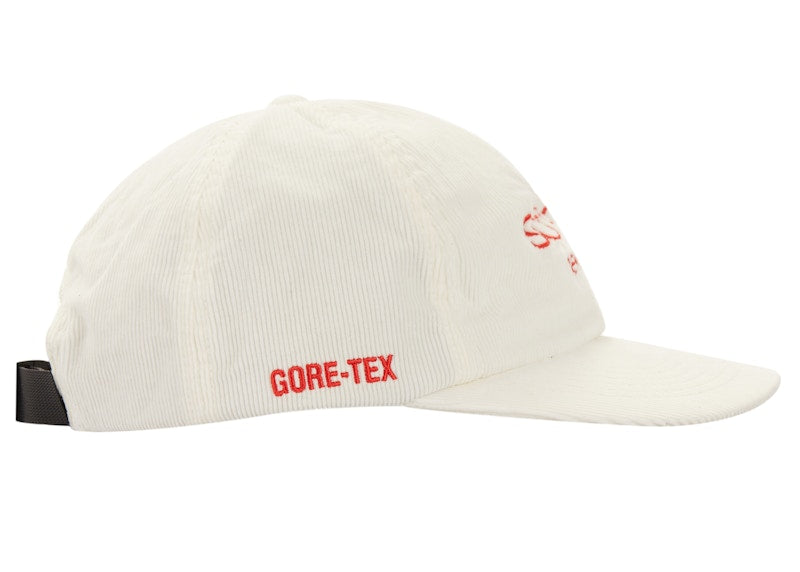 Supreme GORE-TEX Corduroy Classic Logo 6-Panel White