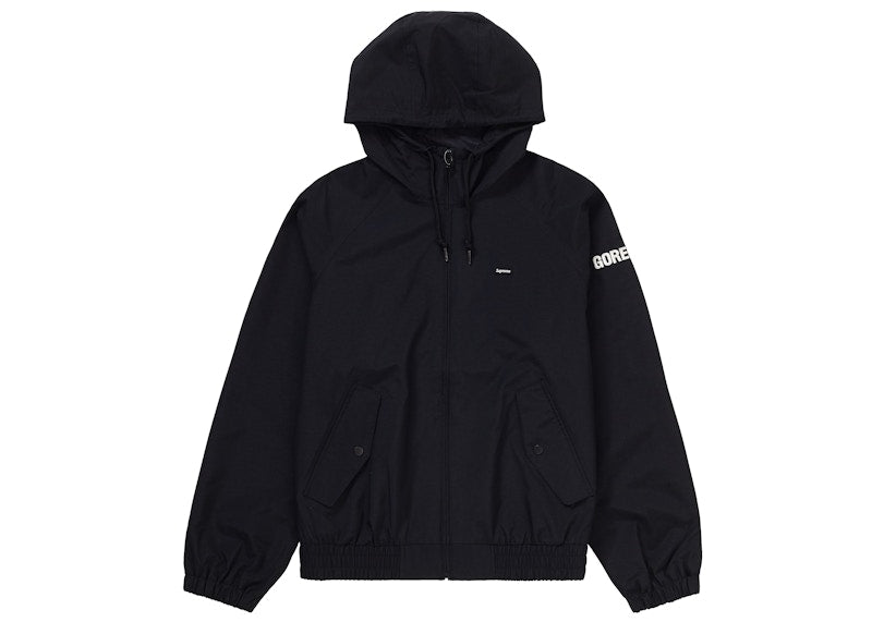 Supreme GORE-TEX Hooded Harrington Jacket Black