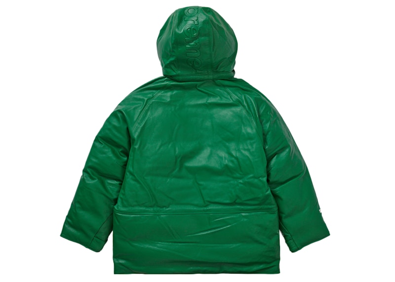 Supreme GORE-TEX Leather 700-Fill Down Parka Green