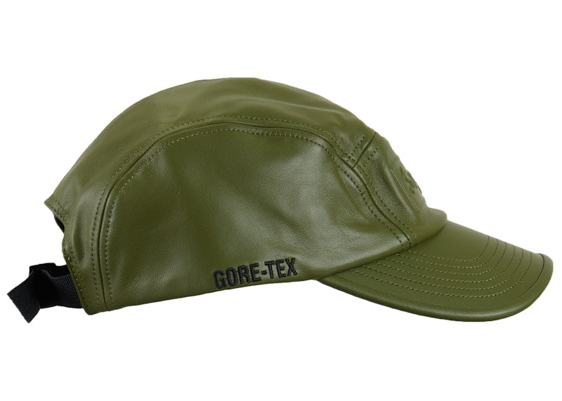 Supreme GORE-TEX Leather Camp Cap Olive