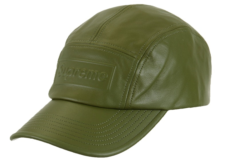 Supreme GORE-TEX Leather Camp Cap Olive