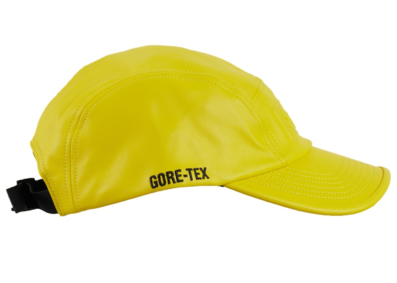 Supreme GORE-TEX Leather Camp Cap Yellow