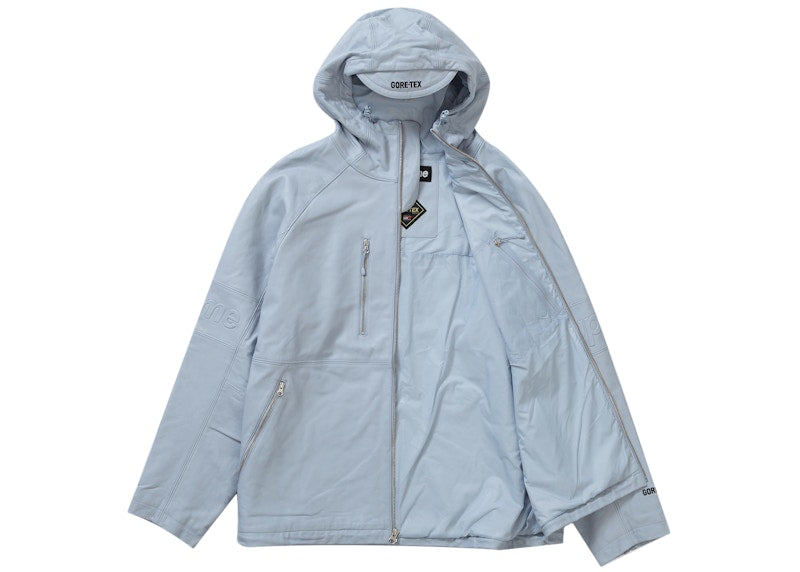 Supreme GORE-TEX Leather Jacket Light Grey
