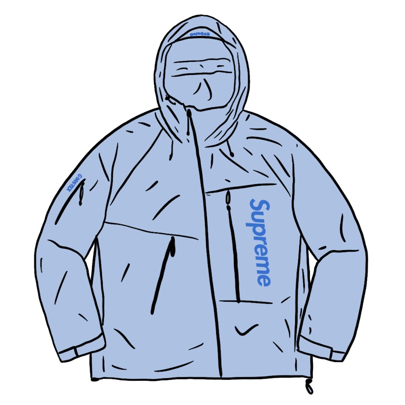 Supreme GORE-TEX Paclite Shell Jacket Light Blue