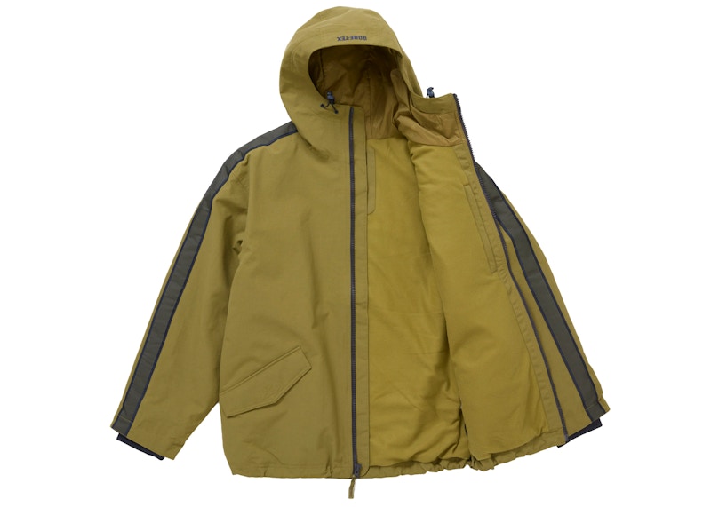 Supreme GORE-TEX Stripe Hooded Jacket Olive