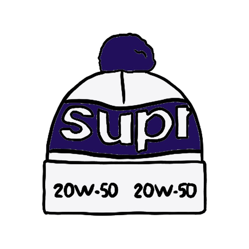 Supreme Garage Beanie White