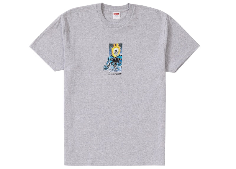 Supreme Ghost Rider Tee Heather Grey