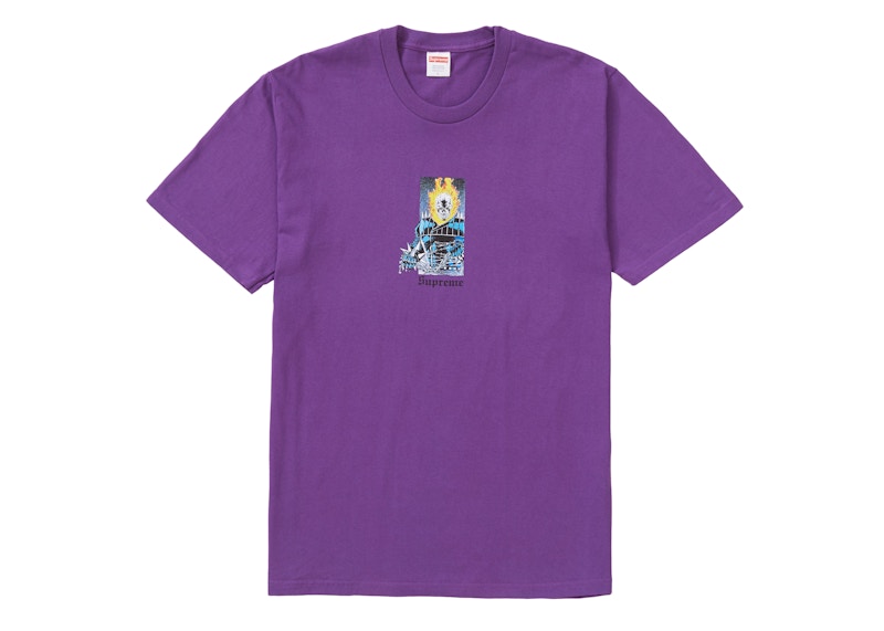 Supreme Ghost Rider Tee Purple