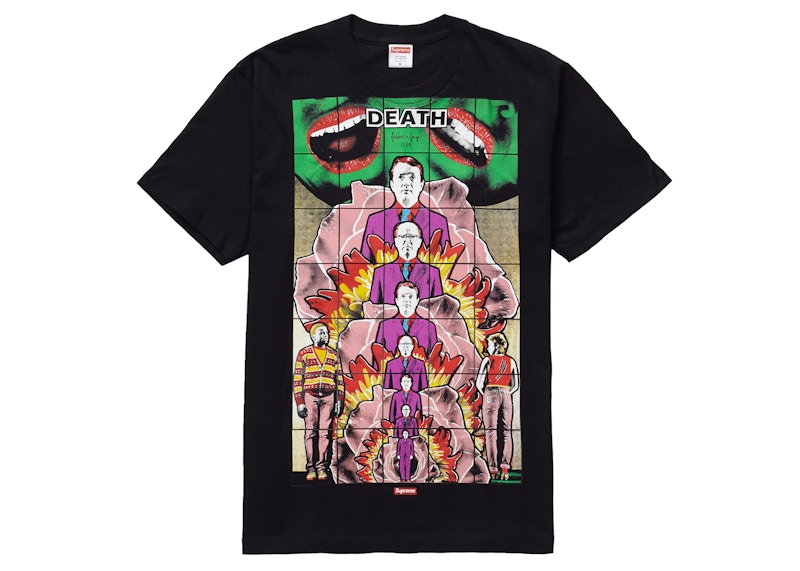 Supreme Gilbert & George DEATH Tee Black
