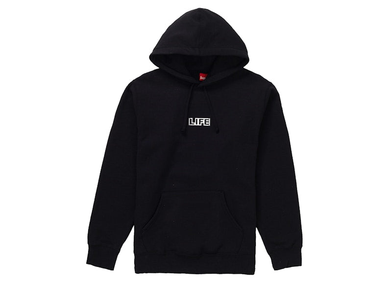 Supreme Gilbert & George LIFE Hooded Sweatshirt Black