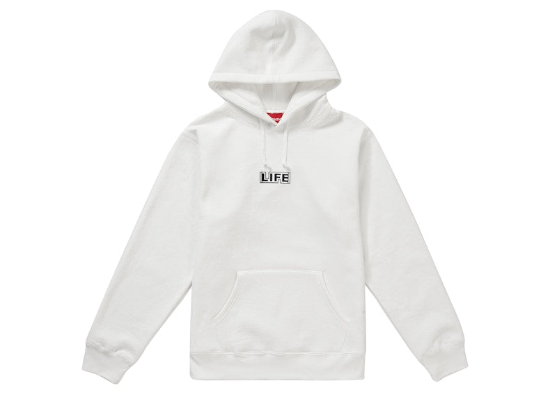 Supreme Gilbert & George LIFE Hooded Sweatshirt White