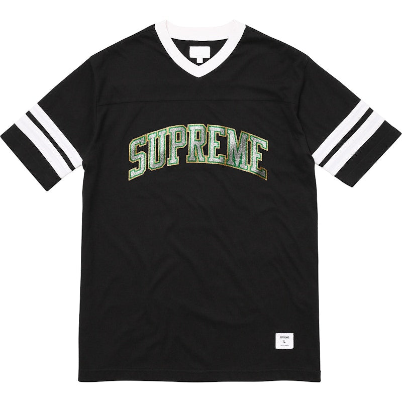 Supreme Glitter Arc Football Top Black