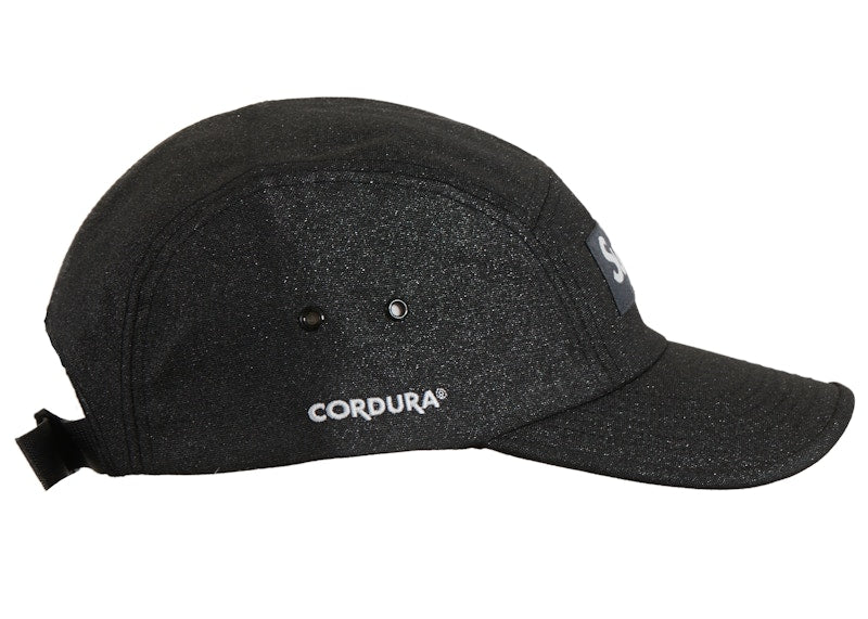 Supreme Glitter Cordura Camp Cap Black
