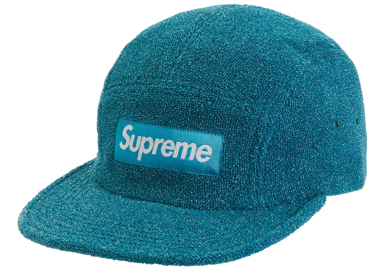 Supreme Glitter Terry Camp Cap Teal