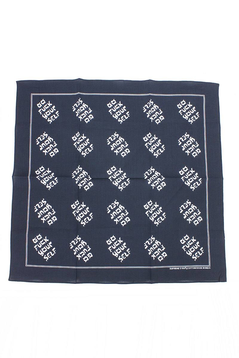 Supreme Go Fuck Yourself Bandana Navy