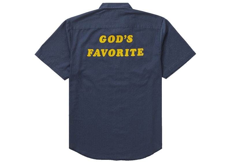 Supreme God's Favorite S/S Work Shirt Light Navy