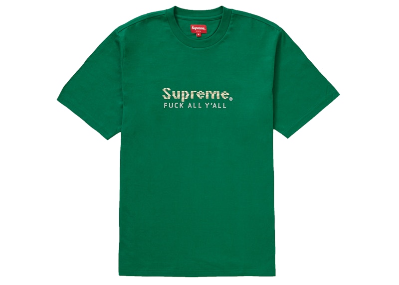 Supreme Gold Bars Tee Green