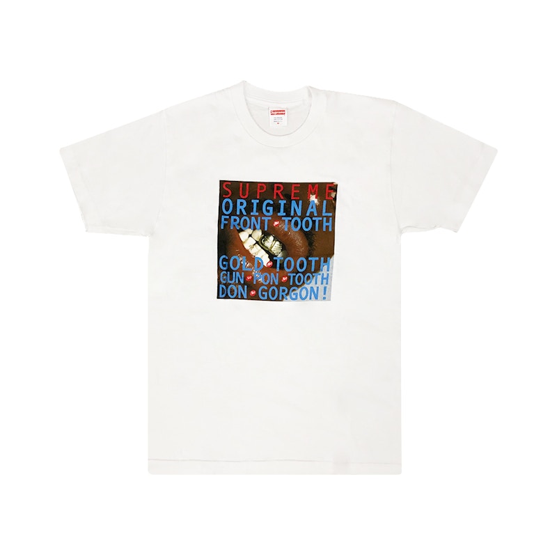 Supreme Gold Tooth Tee White
