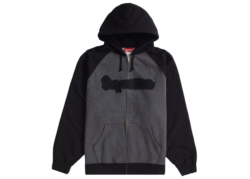 Supreme Gonz Appliqué Zip Up Hooded Sweatshirt Black