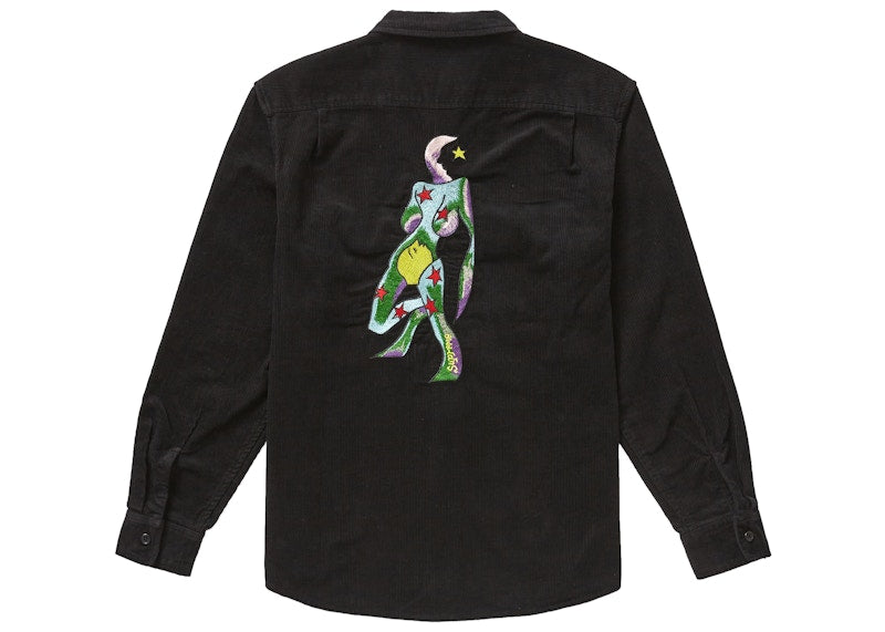 Supreme Gonz Corduroy Work Shirt Black
