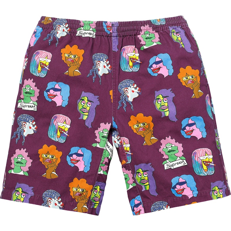Supreme Gonz Heads Short Burgundy