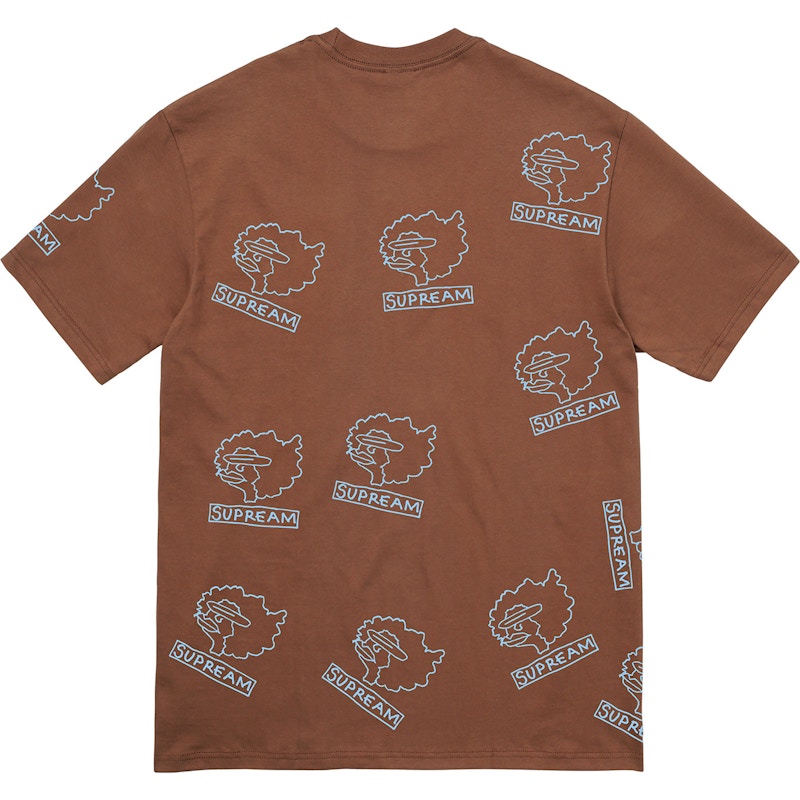 Supreme Gonz Heads Tee Brown