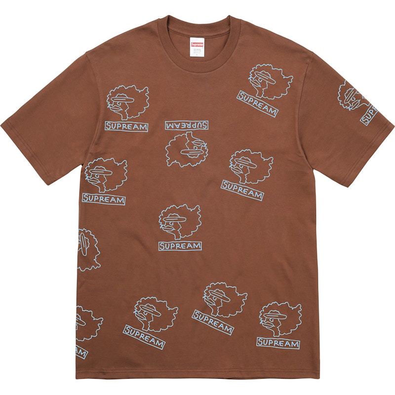 Supreme Gonz Heads Tee Brown