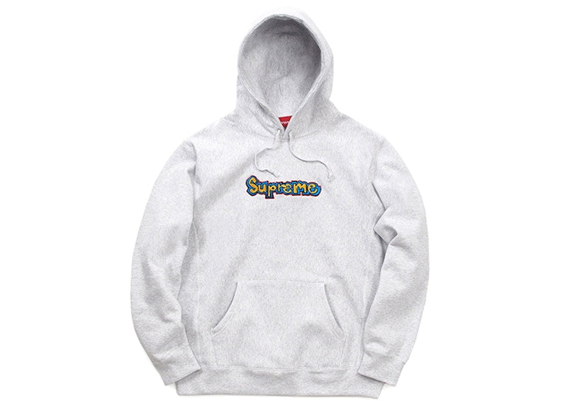 Supreme Gonz Logo Hooded Sweatshirt Ash Grey