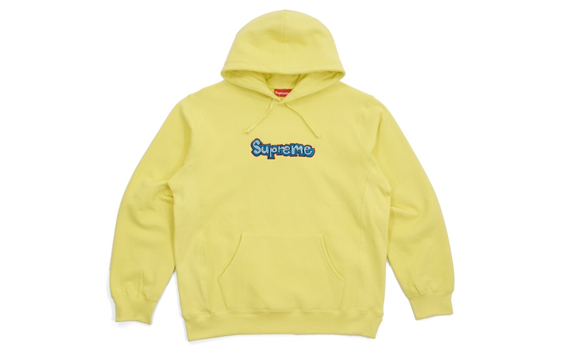Supreme Gonz Logo Hooded Sweatshirt Lemon