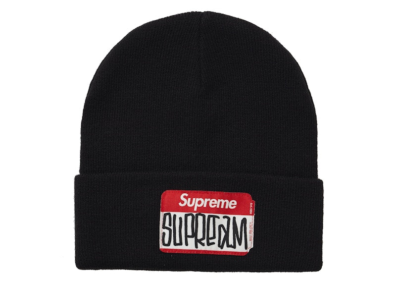 Supreme Gonz Nametag Beanie Black