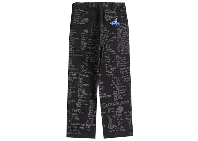 Supreme Gonz Poems Chino Pant Black