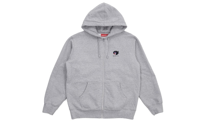 Supreme Gonz Ramm Zip Up Sweatshirt Heather Grey