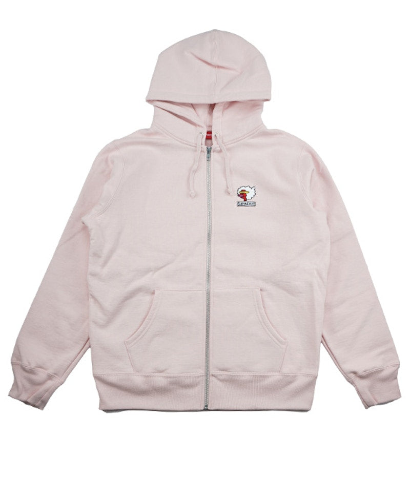 Supreme Gonz Ramm Zip Up Sweatshirt Pale Pink