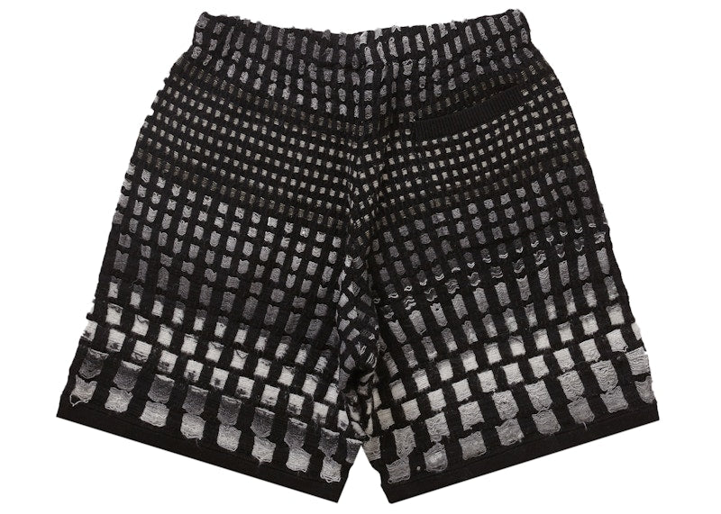 Supreme Gradient Grid Knit Short Black