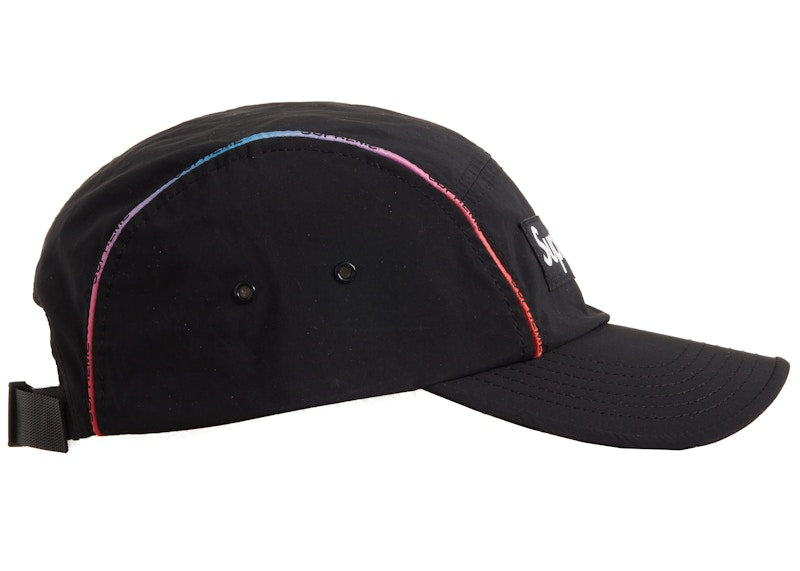 Supreme Gradient Piping Camp Cap Black