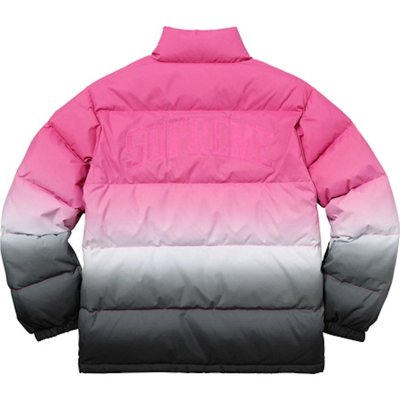 Supreme Gradient Puffy Jacket Pink