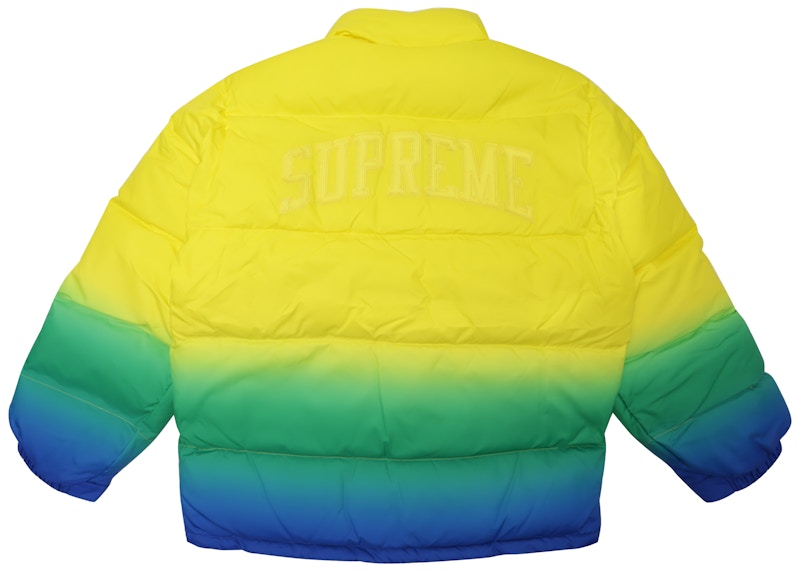 Supreme Gradient Puffy Jacket Yellow